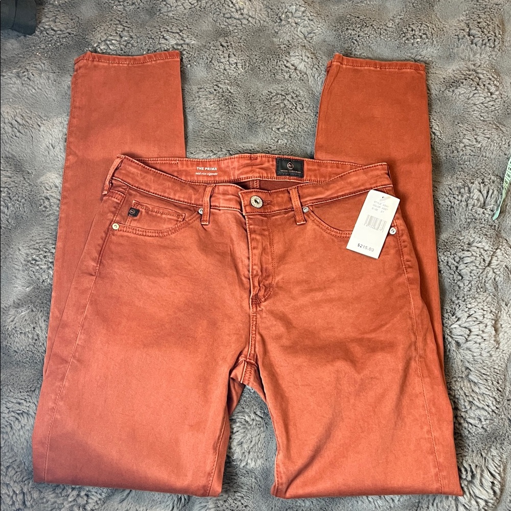 AG The Prima Mid-Rise Cigarette Skinny Jeans